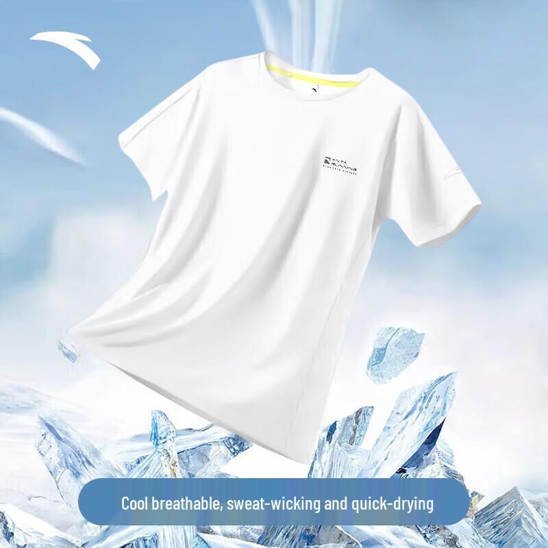 Anta Men s Quick-Dry Ice Silk Short Sleeve Training T-Shirt 190/3XL