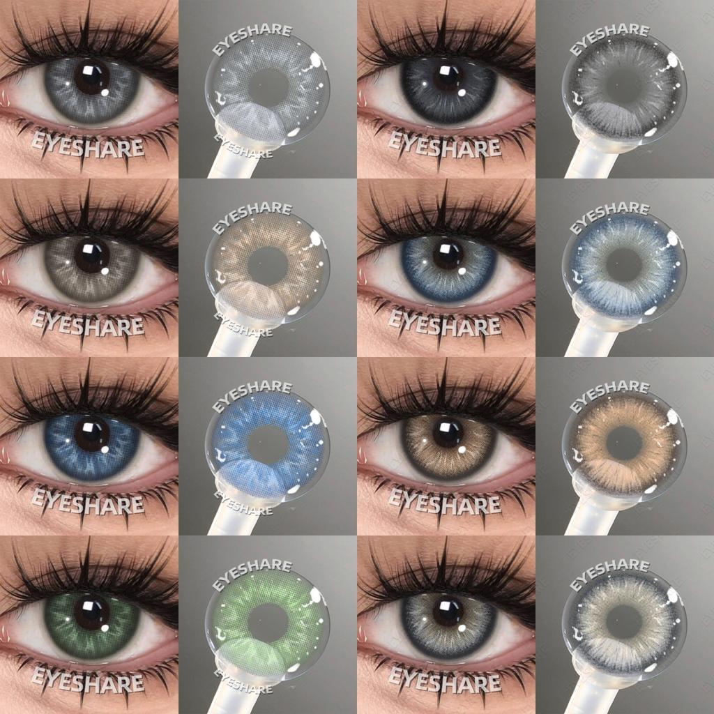 EYESHARE 1pair Colored Pupils Blue Eye Contacts Brown Natural Lens Green High Quality Color Contact Lenses Gray Eyes Lenses