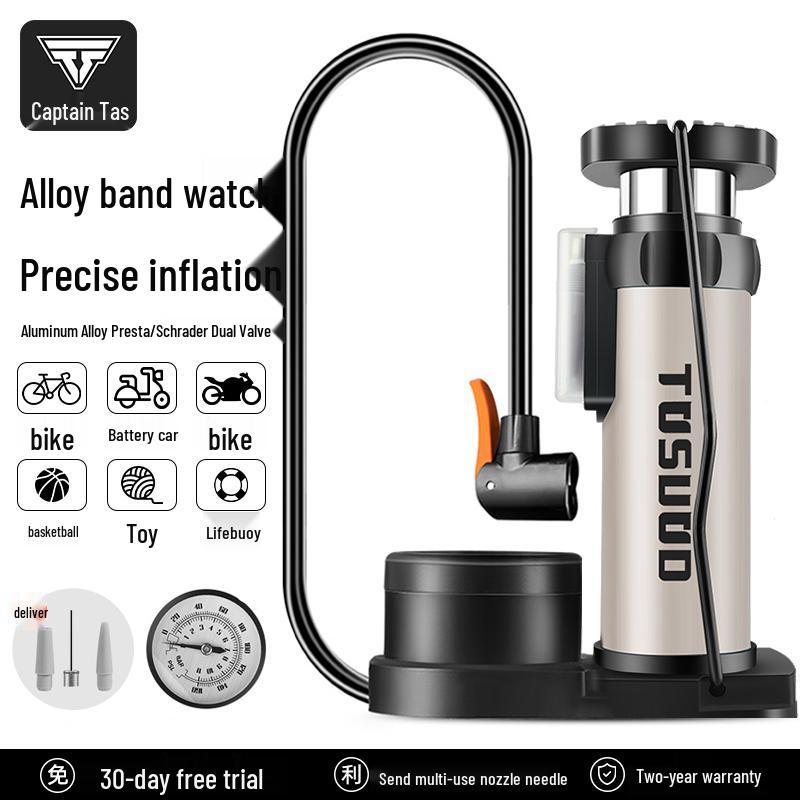 Universal High-Pressure Foot Pump for Bicycles, Cars, Motorcycles, and Sports Equipment
