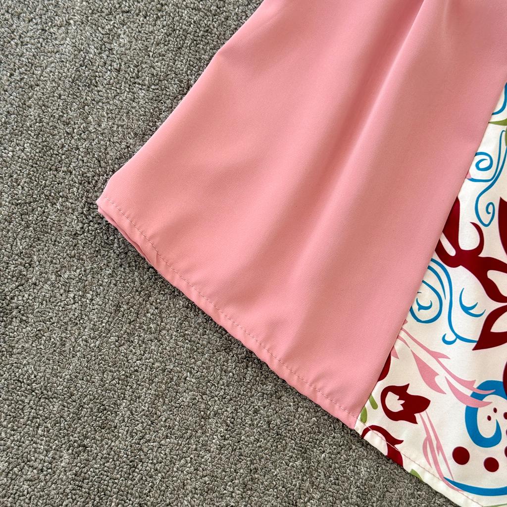 Podzimní Vintage Dámské Tištěné Patchworkové Dlouhé Šaty Elegantní O-Výstřih Vysoký Pas A-Linie Ležérní Maxi Šaty Dámské Sváteční Šaty