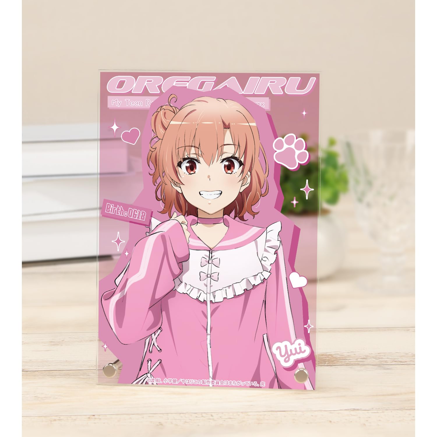 

My Teen Romantic Comedy As I Expected Complete Original Illustration of Yuigahama Yui in Cute Casual Clothes A5 Acrylic Panel SNAFU - - Ver.