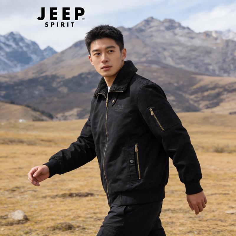 JEEP SPIRIT Men s Sherpa Lined Cotton Work Jacket 3XL