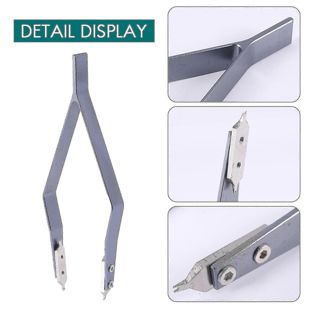 Edelstahl 7825 V-Typ Uhrenfedersteg-Pinzette Für Uhrenreparatur