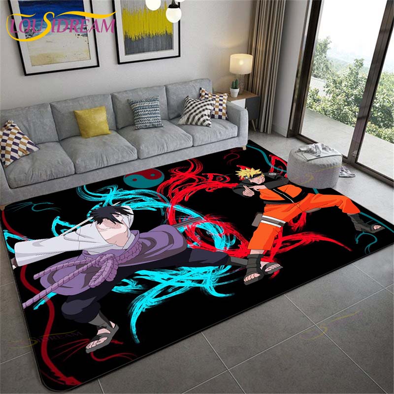 Koberec Naruto Kreslené Koberce Anime Koberec Obývací pokoj Podložky pod čajový stolek Ložnice Koberec omyvatelné Koberce Podložka do domácnosti Dárek