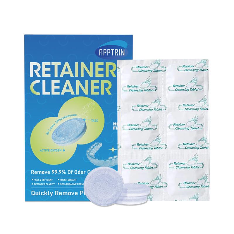 Denture & Braces Cleaning Tablets - Removes Tartar & Stains