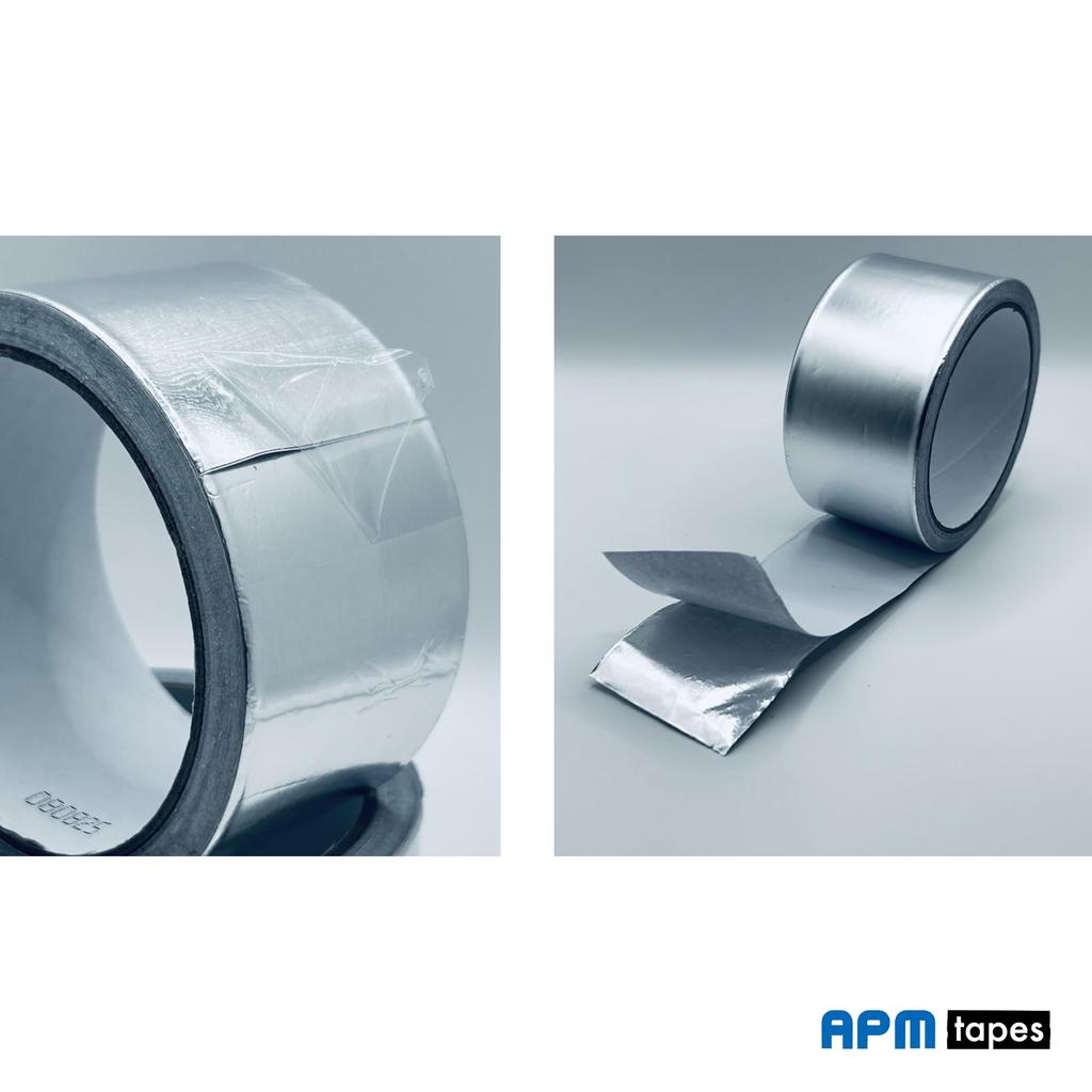APM PRO Glossy Aluminum Tape, Strong, Waterproof, Moisture-Proof, Repair, Width 2.0 Inches (50 Mm)