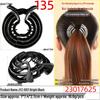 Black 7.5cm Korean Lazy Duck Hair Clip for Thick Hair - Stylish One-Sided Design
