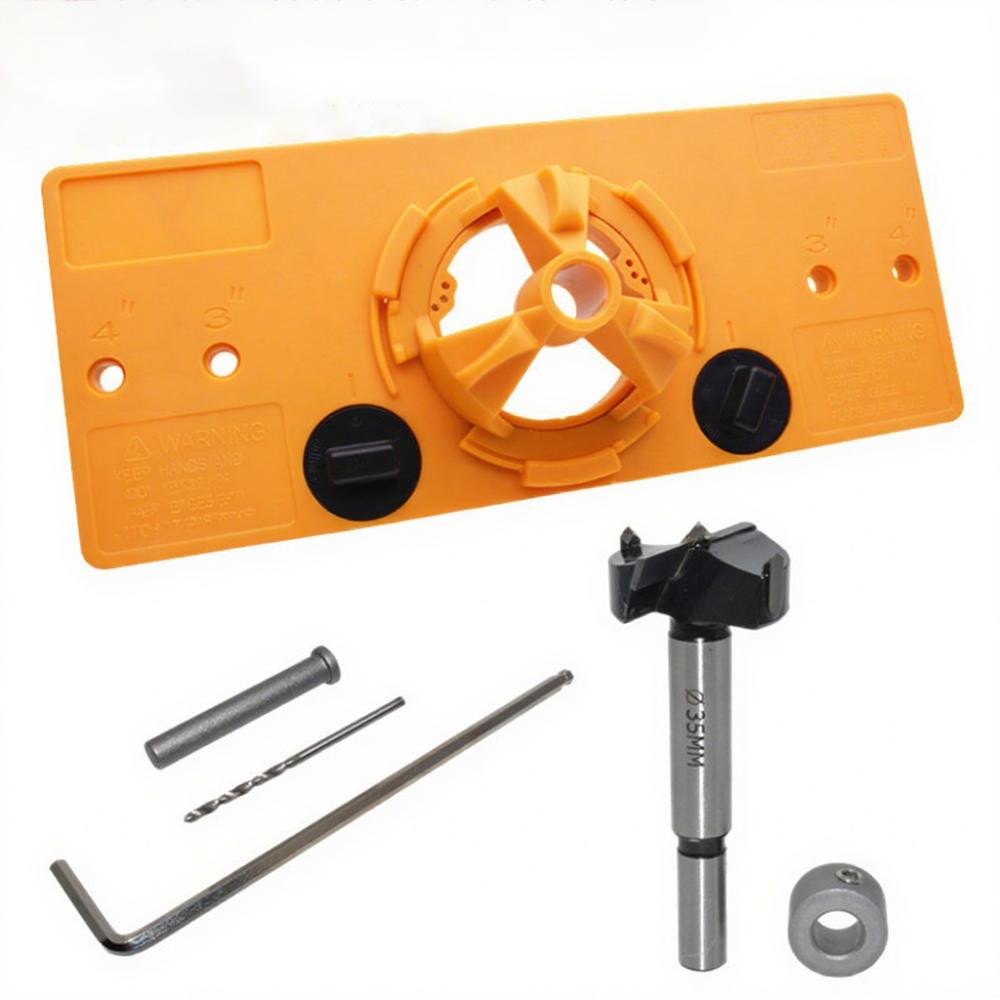 Cup Style Design 35MM Hinge Jig Hole Punch Boring Hole Drill Guide  DIY Projects