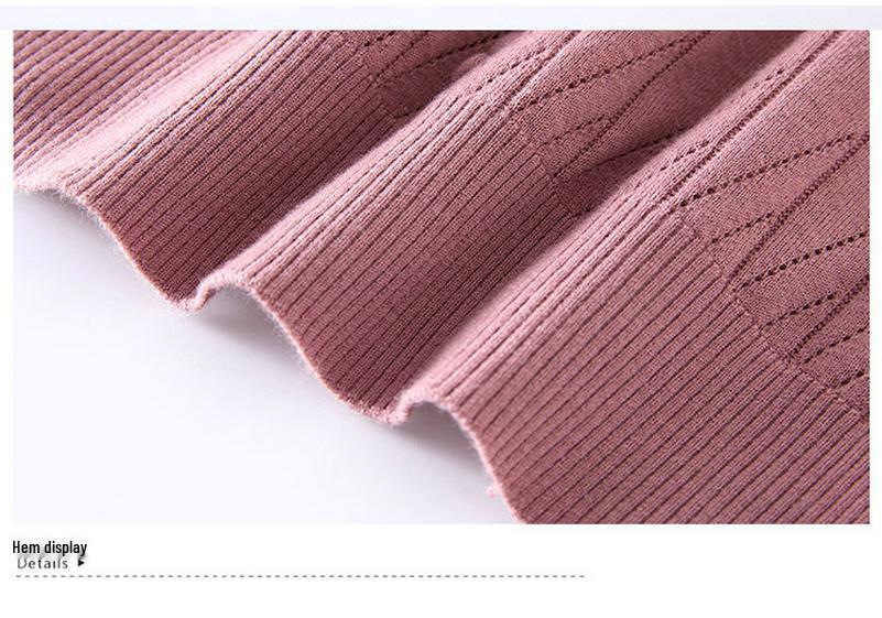 Elegant Knit Long-Sleeve Lapel Top for Middle-Aged Women: Spring/Autumn Casual Wear