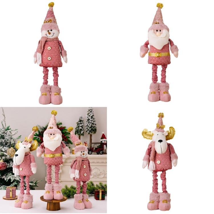 Verstellbare Größe Weihnachten-Thema Figur Ausziehbare Stehende Figur Puppe Display Dekoration für Fenster oder Tisch