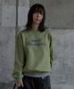 Tonilolenseu Logo Boucle Embroidered Sweatshirt Light Green