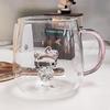Heat-Resistant Borosilicate Glass Cartoon Animal Cup - Perfect for Juice, Household Use, or Holiday Gifts