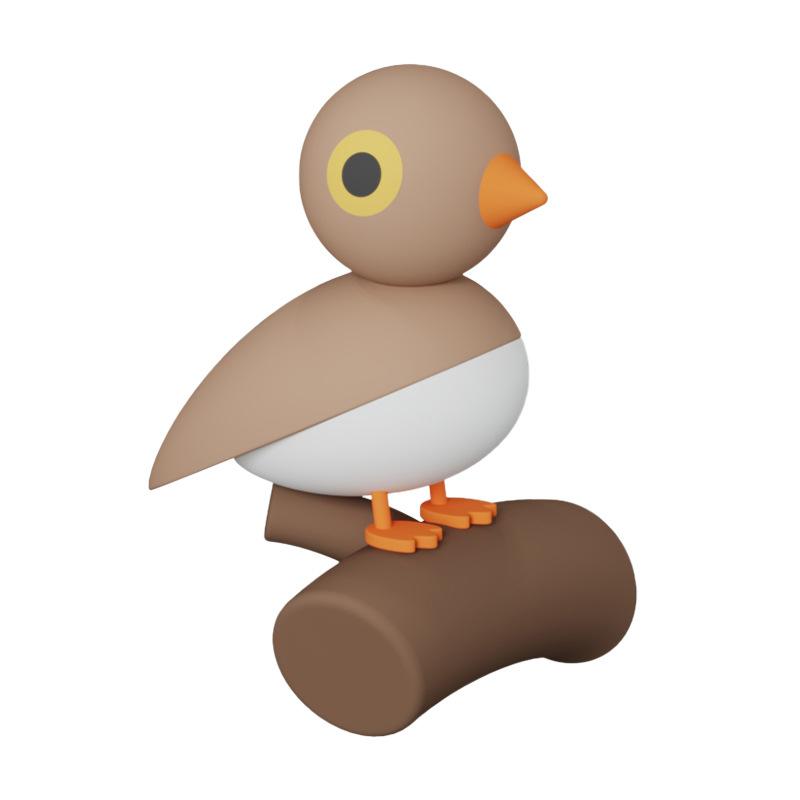 Lucky Bird Night Light with Magnetic Attachment and Human Body Induction Function, Household Bird-shaped Night Light