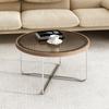 Nordic Round Coffee Table Combination Glass Creative Small Table Home Light Luxury Table Living Room Net Red Side Table