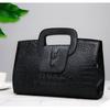 Luxury Handbag Women Bags Designer Bags Girls Fashion Crocodile Pattern Shoulder Bag Black High Quality Handbags