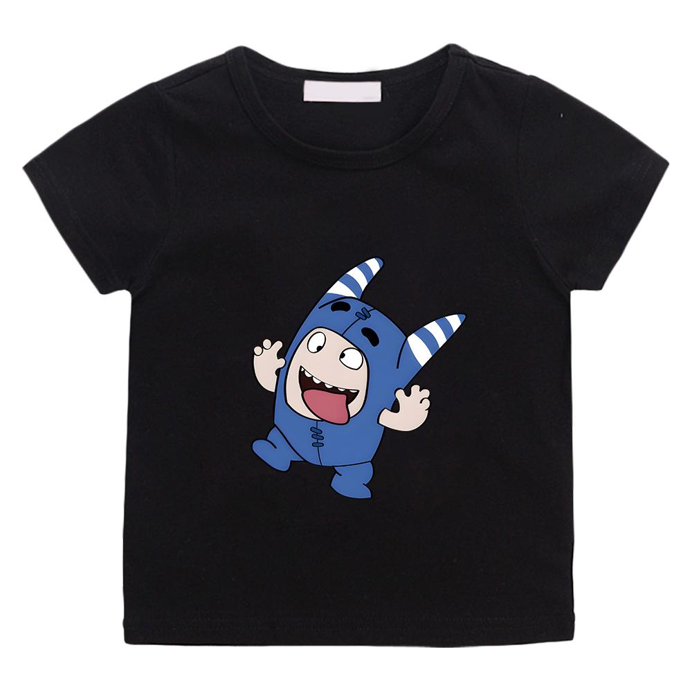 Oddbods Blue POGO Cartoon T-shirt 100% Cotton Casual Summer Children Tee-shirt High Quality Comfortable Tees Boys Girls Tshirts
