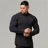 Men Muscle Slim Fit Long Sleeve Turn Down Collar Casual Sports Fitness Shirt