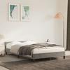 VidaXL Bed Frames with Headboard, Upholstered Bed with Slat Base, Double Bed with Footboard, Adult Bed, Modern, Grey 379547