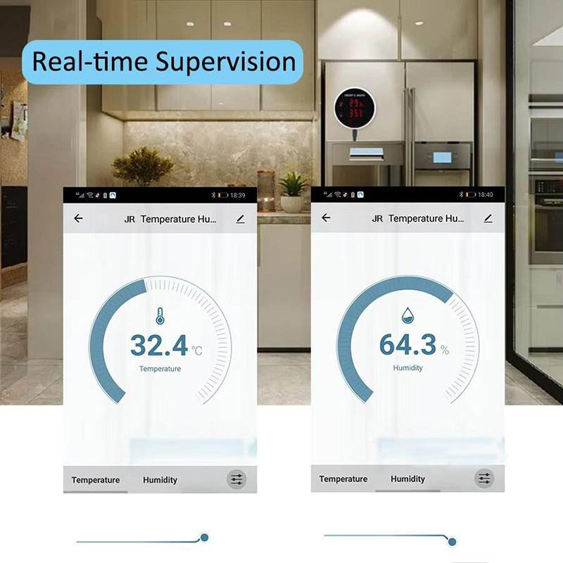 Tuya WiFi Thermometer Hygrometer Smart Sensor Digital Display Temperature Humidity Home Water Pool Thermostat Remote Alarm