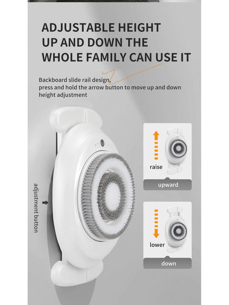Smart Wall-Mounted Electric Shower & Back Scrubber