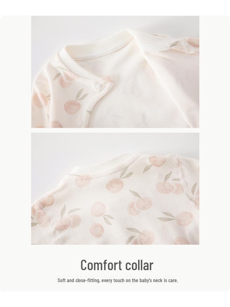 Pure Cotton Baby High-Waisted Two-Piece Set - Newborn Autumn Pajamas