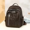 Fashion Wommen Backpack Pu Solid Color Travel Backpack Student Schoolbag