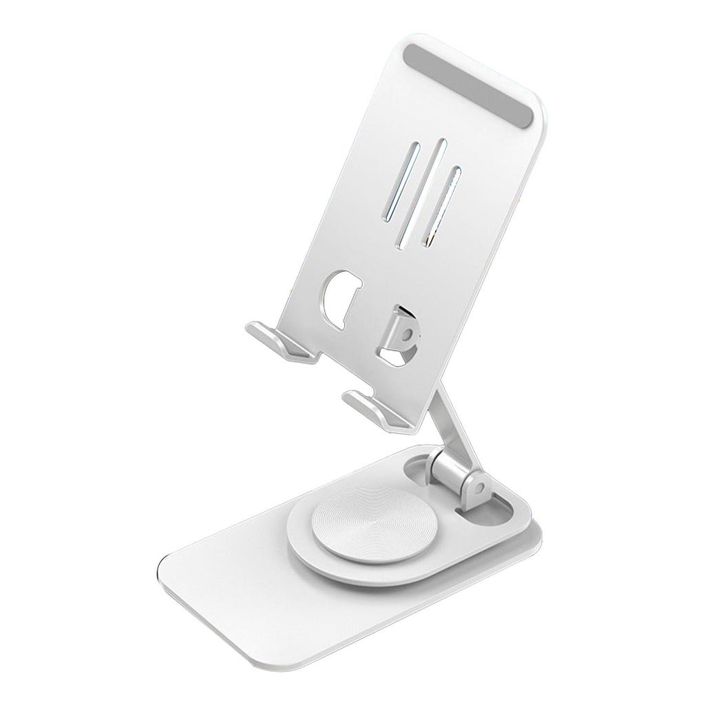 Phone Holder 360 degrees Rotation Height   Foldable Portable Metal Desk Phone Dock Holder for Phone Tablet