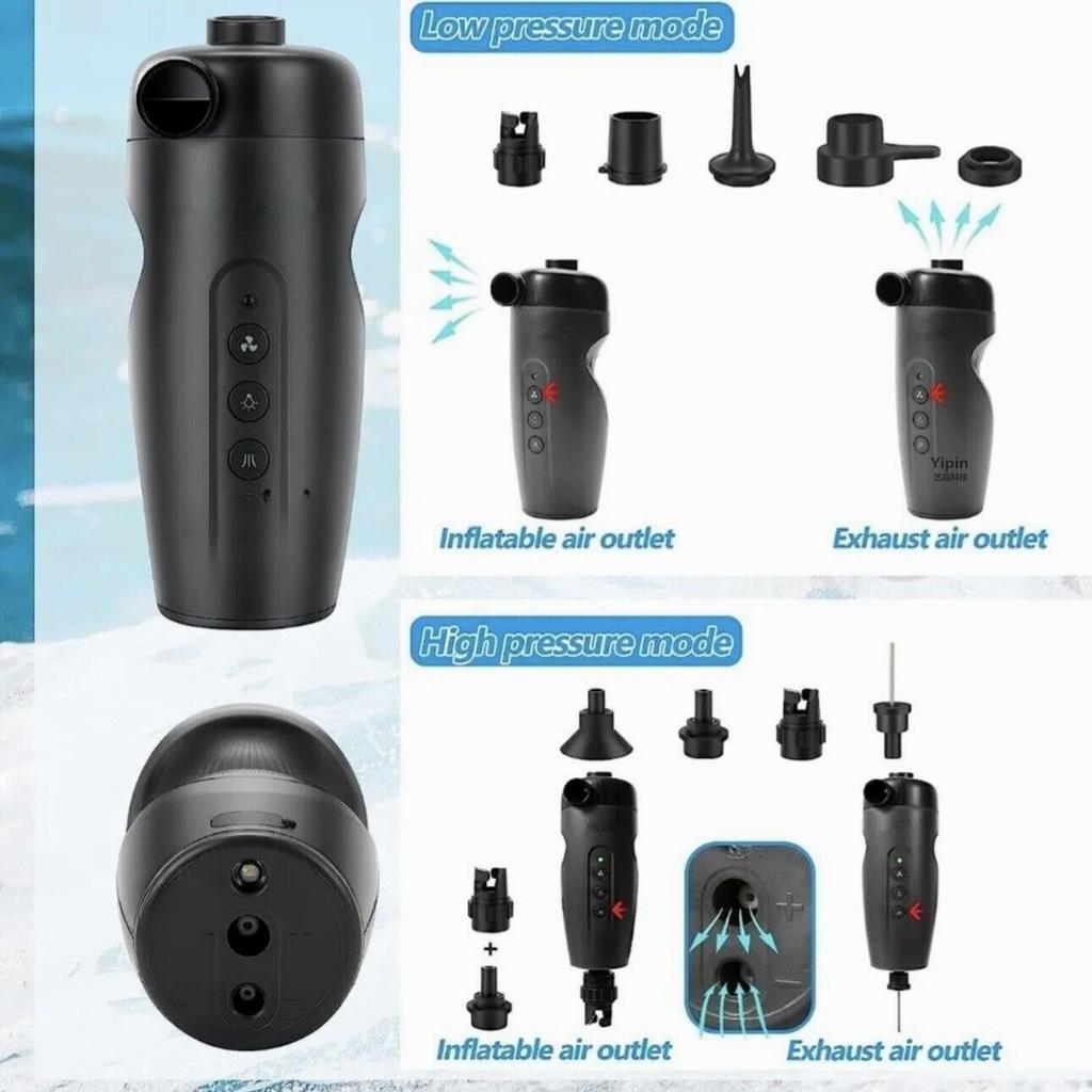 Car 20PSI Electric Inflation Pump Wireless Portable Car Outdoor Inflation Pump Air Inflator for SUP Stand Up Paddle Board Boat