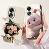 For Oppo A58 4G Case CPH2577 Silicone Cute Cat Fashion Butterfly Flower Love Painted Shockproof Cover For Oppo A58 4G Phone Case