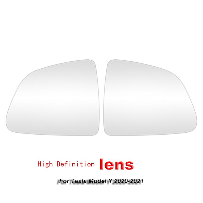 Rétroviseur de voiture Pare-brise Anti-éblouissement Rétroviseur Pour Tesla Model Y 2020 2024 2024 Lumière Bleue Anti-Vertige Anti-Buée Accessoires de Lentille