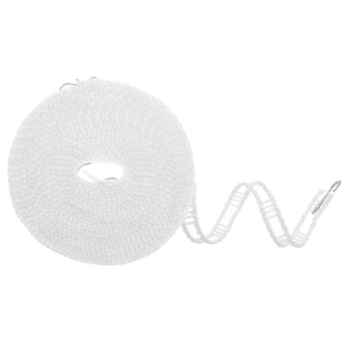 uxcell Windproof Clothes Rack, 8M 26ft Plastic Non-Slip Clothes Drying Rope, Portable Travel Clothes Drying Rope for Patio, Outdoor Laundry, Camping,