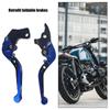 General Motorcycle Foldable Brake & Clutch Lever Set Easy Install Foldable Brake & Clutch Levers for Security & Style
