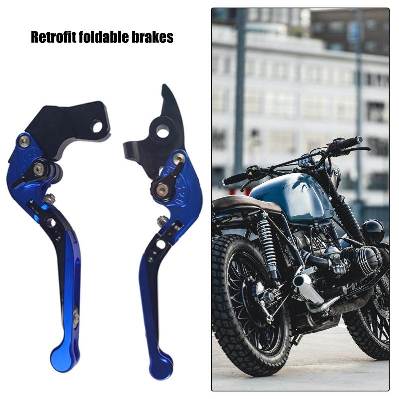 General Motorcycle Foldable Brake & Clutch Lever Set Easy Install Foldable Brake & Clutch Levers for Security & Style
