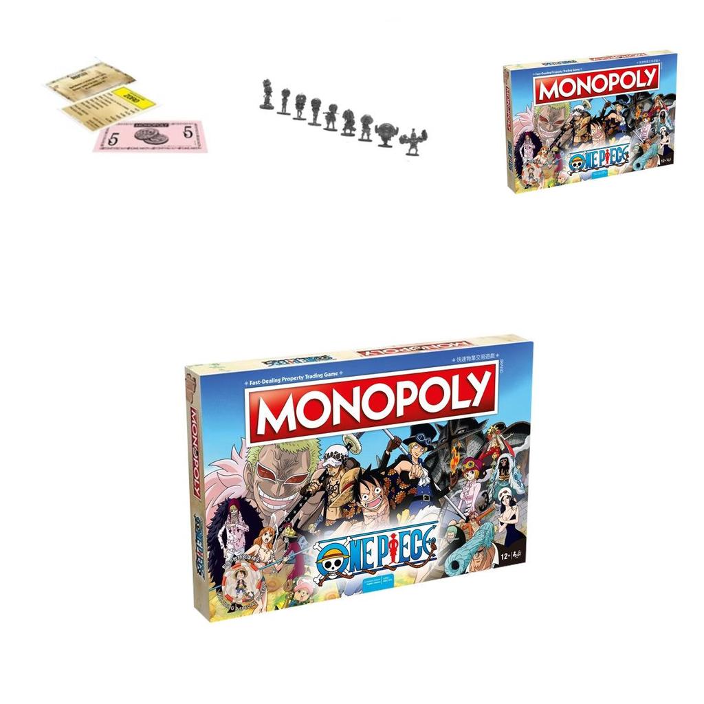 Exciting One Piece Monopoly English Board Game Card Set For Ages Seven To Thirty Five
