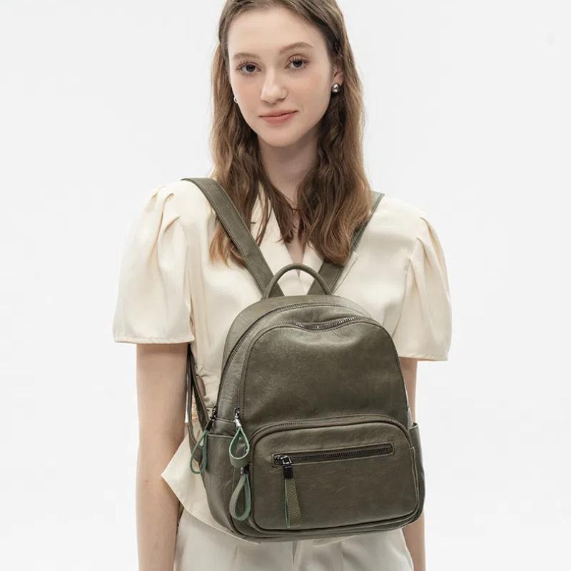 Дизайнерский бренд мода PU кожа женский рюкзак колледж школьный рюкзак сумка дорожная — фото 11