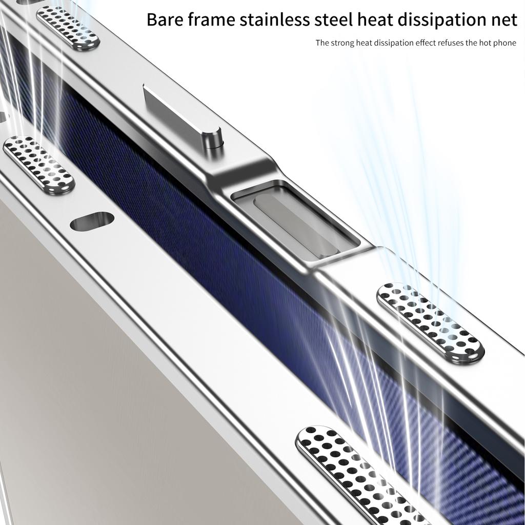 For Sony Xperia 1 VI Bumperdeksler Metallramme Varmeavledningsdeksel