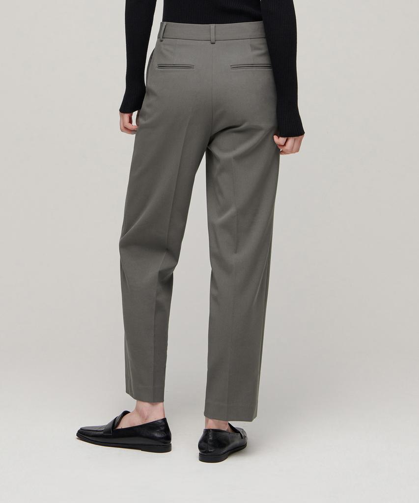 MUSINSA STANDARD WOMAN Women'S Waistbandless Tapered Crop Slacks [Warm Gray]