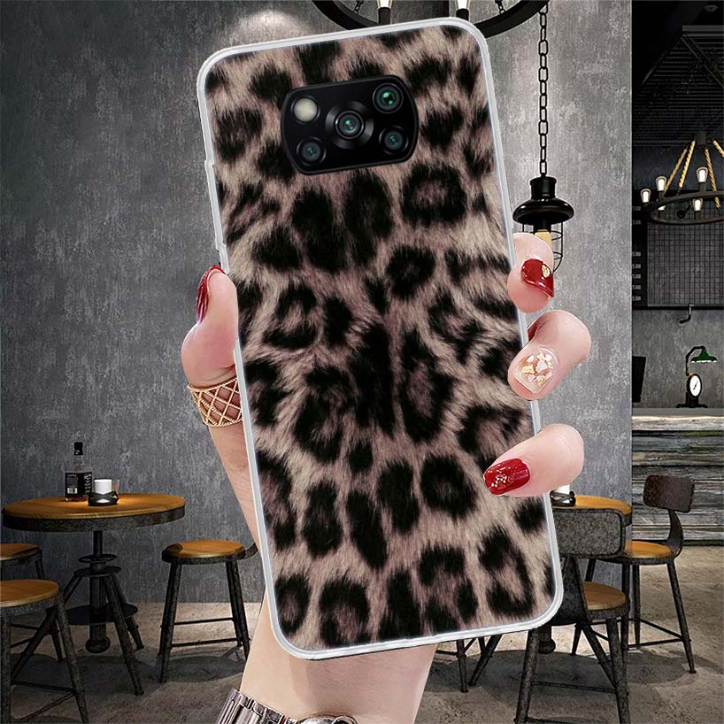 Tiger Leopard Print Panther Phone Case For Xiaomi Redmi 15C 15 13C 13 Poco X5 X6 X7 F7 Ultra M7 12C 12 10 10C 9C 9A 9T 9 Fundas