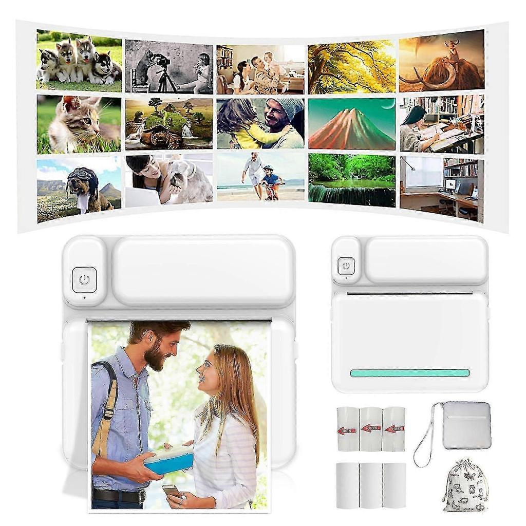 NEUE thermische tragbare Bluetooth-Drucker 57mm Mini kabellose POS-Thermobild-Fotodrucker für Android IOS Mobiltelefon FLYE1984