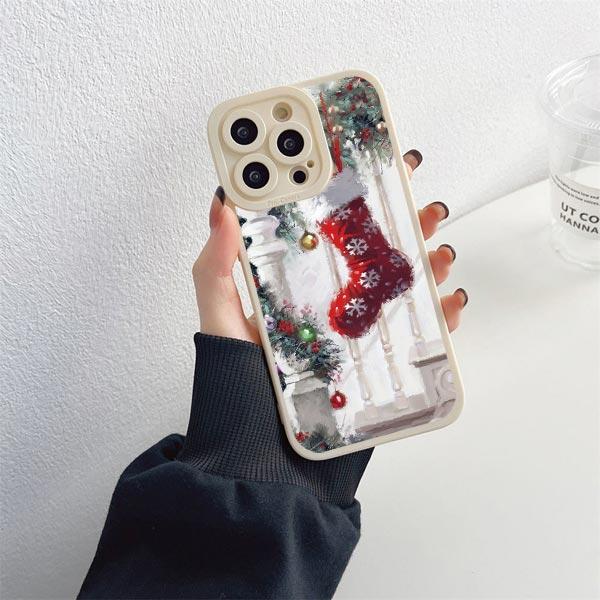 Cute Merry Christmas New Year Gifts Phone Case for IPhone 14 7 8 Plus Soft Cover for Iphone 12 13 11 Pro XS MAX XR X SE20 Shell