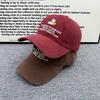 Retro Washed Old Peace Dove Embroidered Baseball Cap Women's Soft Top Shows Face Small Versatile Casual Sunshade Cap