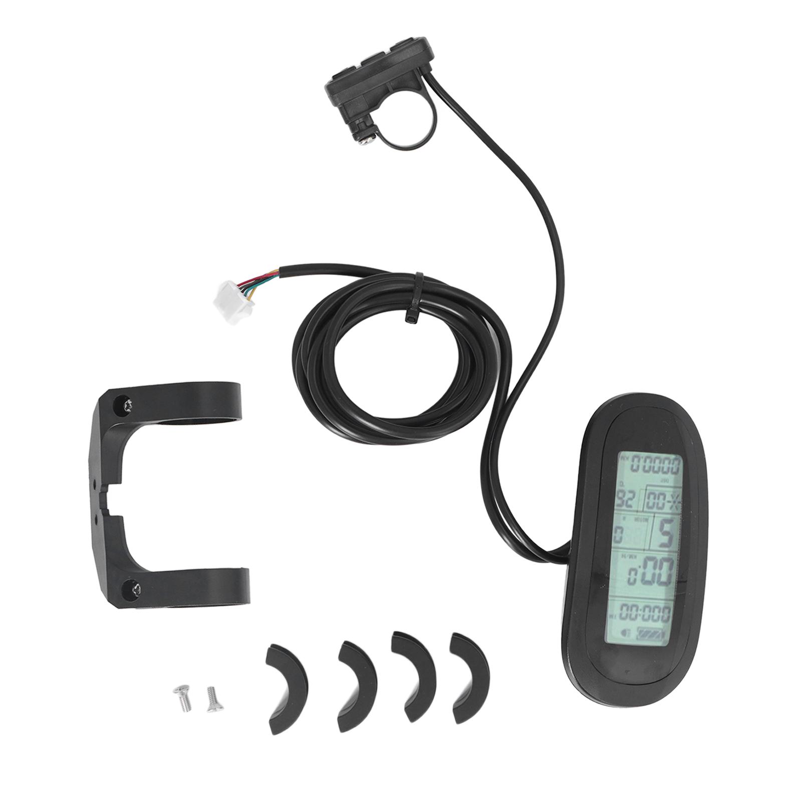 24В 36В 48В LCD6 Дисплей SM Разъем Панель для Электровелосипеда для Велосипеда Велосипеда Литиевая Батарея Конверсия