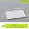 Beilaien A5 White Melamine 7.5-inch Display Tray, 2-Pack