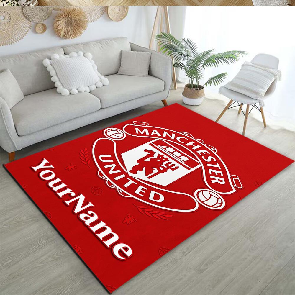 Manchester Personalized Name Carpet Perfect for Study room Dining Room Decorate room Game Room Anti-slip Rug Office home decor