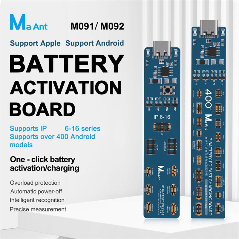 MAANT M091 M092 Battery Activation Board No Disassembly Required for IP 6-16PM and Android One-Click Battery Activation Board
