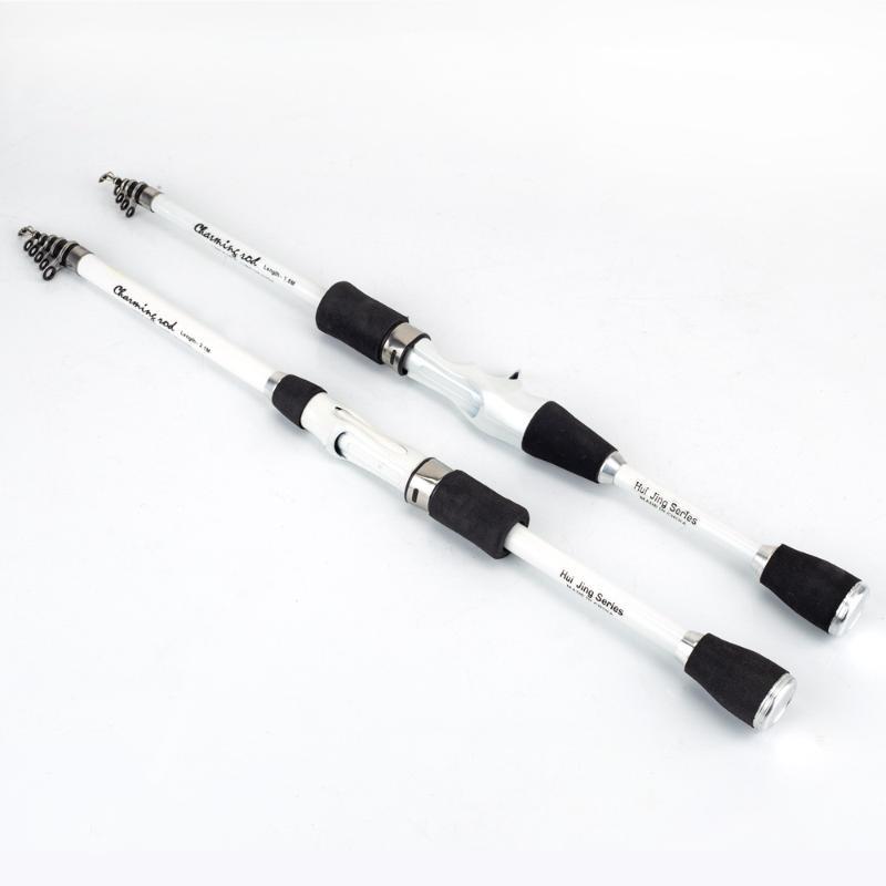 Long Range Casting Retractable Short Section Lure Rod 1.8 2.4M Lightweight Portable For Rivers Lakes