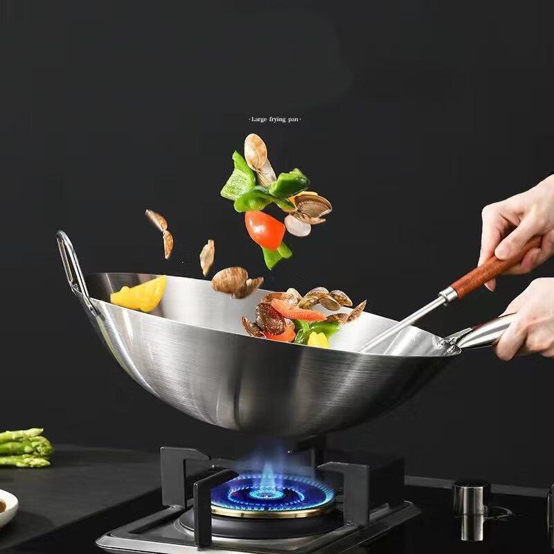 ZISIZ Stainless Steel Wok