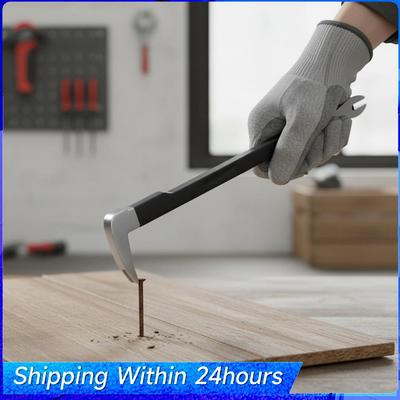 Multifunctional Crowbar Tool with No-Slip Grip Cats Paw Nail Puller Pro-Claw Pry Bar for Home Remolding & Woodworking