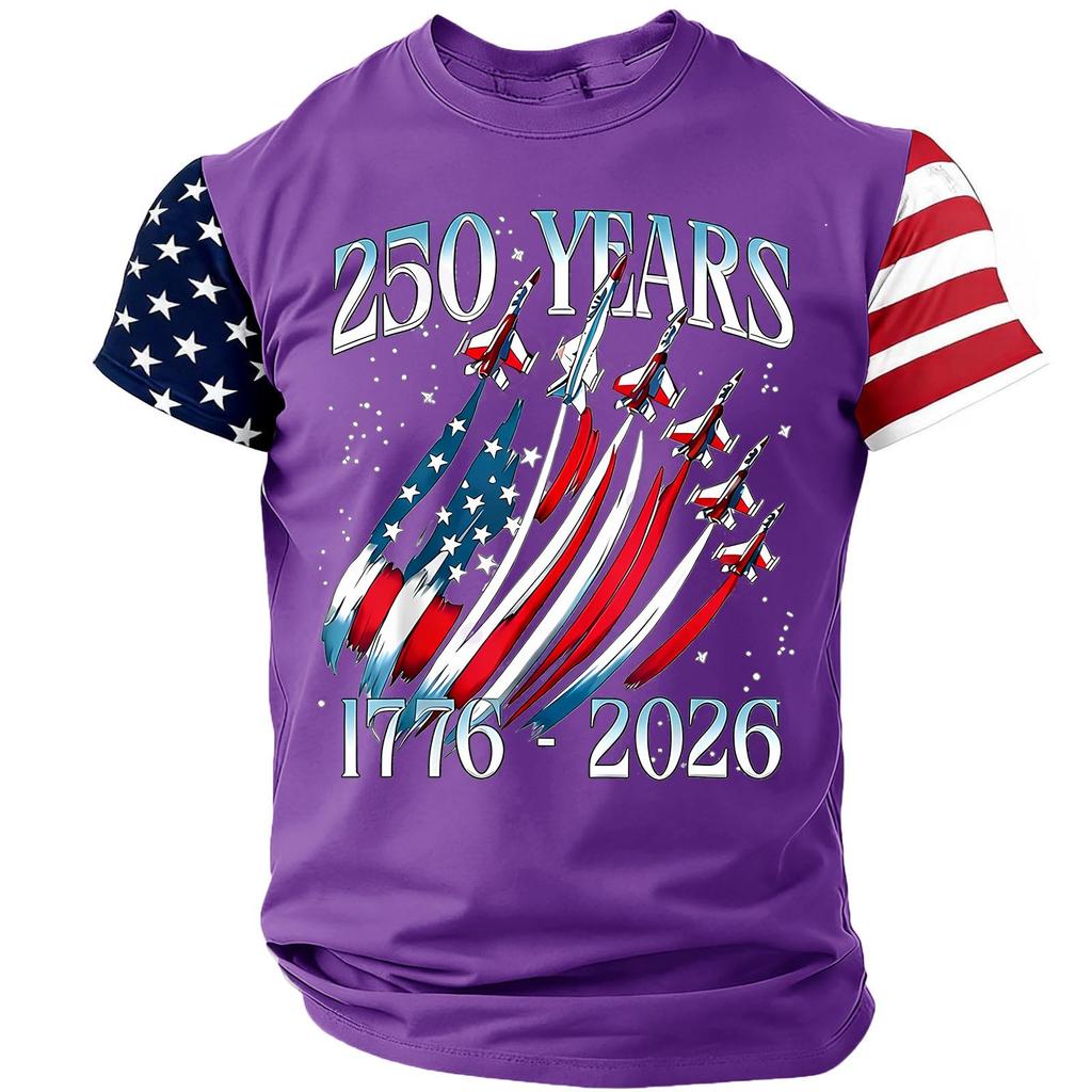 Men's Casual Round Neck Lightweight Breathable Short-Sleeve Top
