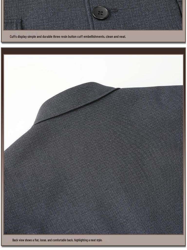 Herren Klassischer Zhongshan Anzug: Traditionelle chinesische Jacke für Mittelalte und Ältere - Frühlings-, Herbst- und Winterstile.